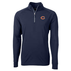 Chicago Bears Cutter & Buck Adapt Eco Knit Quarter-Zip Pullover Jacket | NFL New