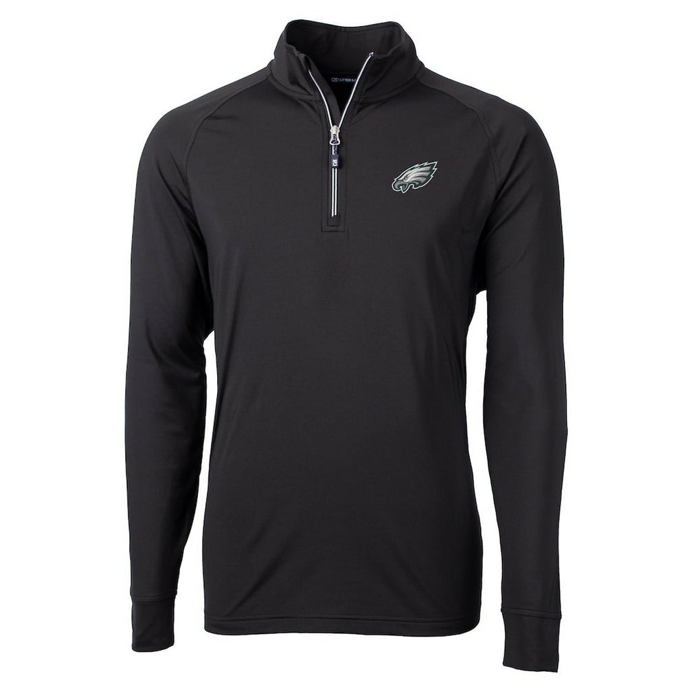 Philadelphia Eagles Cutter & Buck Adapt Eco Knit Quarter-Zip Pullover Jacket | NFL Discount