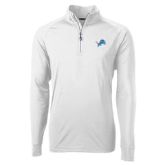 Detroit Lions Cutter & Buck Adapt Eco Knit Quarter-Zip Pullover Jacket | NFL US
