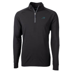 Carolina Panthers Cutter & Buck Adapt Eco Knit Quarter-Zip Pullover Jacket | NFL New