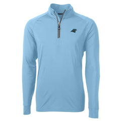 Carolina Panthers Cutter & Buck Adapt Eco Knit Quarter-Zip Pullover Jacket | NFL Online