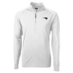 New England Patriots Cutter & Buck Adapt Eco Knit Quarter-Zip Pullover Jacket | NFL Hot