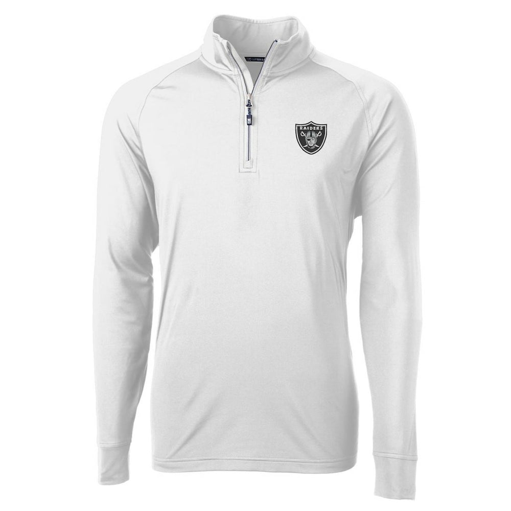Las Vegas Raiders Cutter & Buck Adapt Eco Knit Quarter-Zip Pullover Jacket | NFL Discount