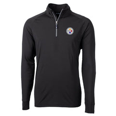 Pittsburgh Steelers Cutter & Buck Adapt Eco Knit Quarter-Zip Pullover Jacket | NFL On sale