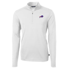 Buffalo Bills Cutter & Buck Virtue Eco Pique Recycled Quarter-Zip Pullover Jacket | NFL Hot