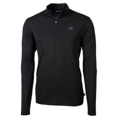 Carolina Panthers Cutter & Buck Virtue Eco Pique Recycled Quarter-Zip Pullover Jacket | NFL Outlet
