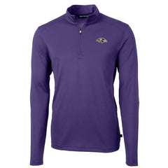 Baltimore Ravens Cutter & Buck Virtue Eco Pique Recycled Quarter-Zip Pullover Jacket | NFL On sale