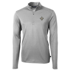 New Orleans Saints Cutter & Buck Virtue Eco Pique Recycled Quarter-Zip Pullover Jacket | NFL Sale