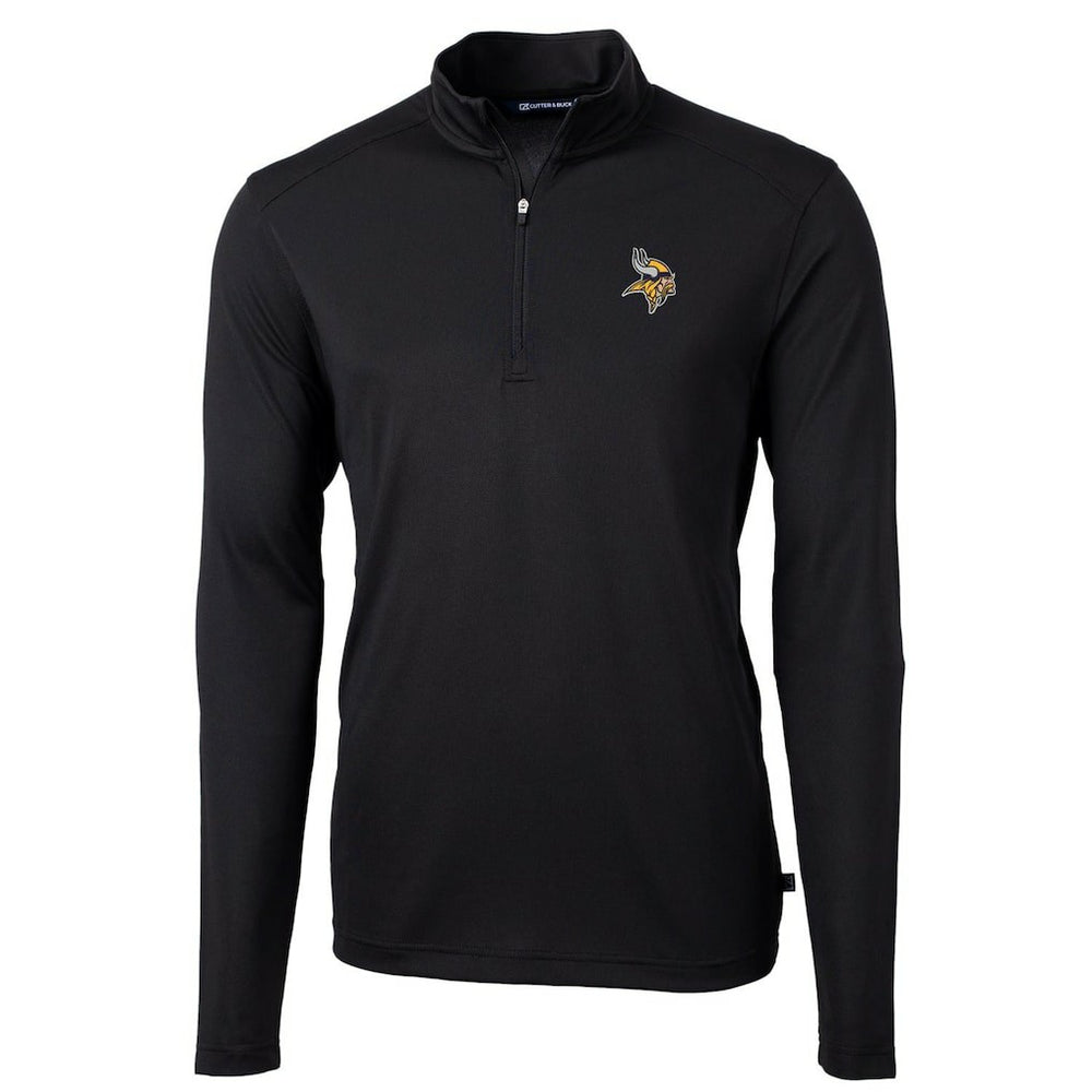 Minnesota Vikings Cutter & Buck Virtue Eco Pique Recycled Quarter-Zip Pullover Jacket | NFL Near me