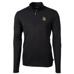 Minnesota Vikings Cutter & Buck Virtue Eco Pique Recycled Quarter-Zip Pullover Jacket | NFL Near me