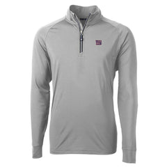 New York Giants Cutter & Buck Big & Tall Adapt Eco Knit Quarter-Zip Pullover Jacket | NFL New