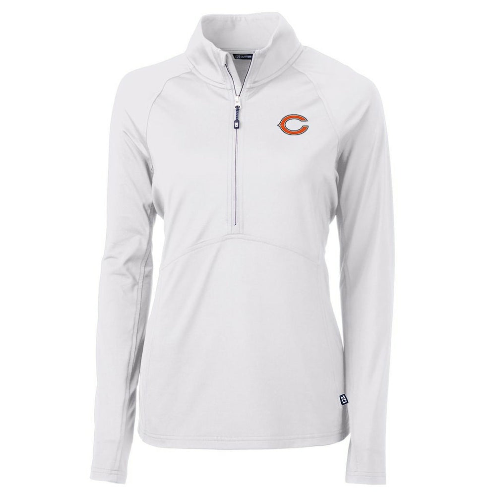 Chicago Bears Cutter & Buck Women's Adapt Eco Knit Half-Zip Pullover Jacket | NFL Outlet