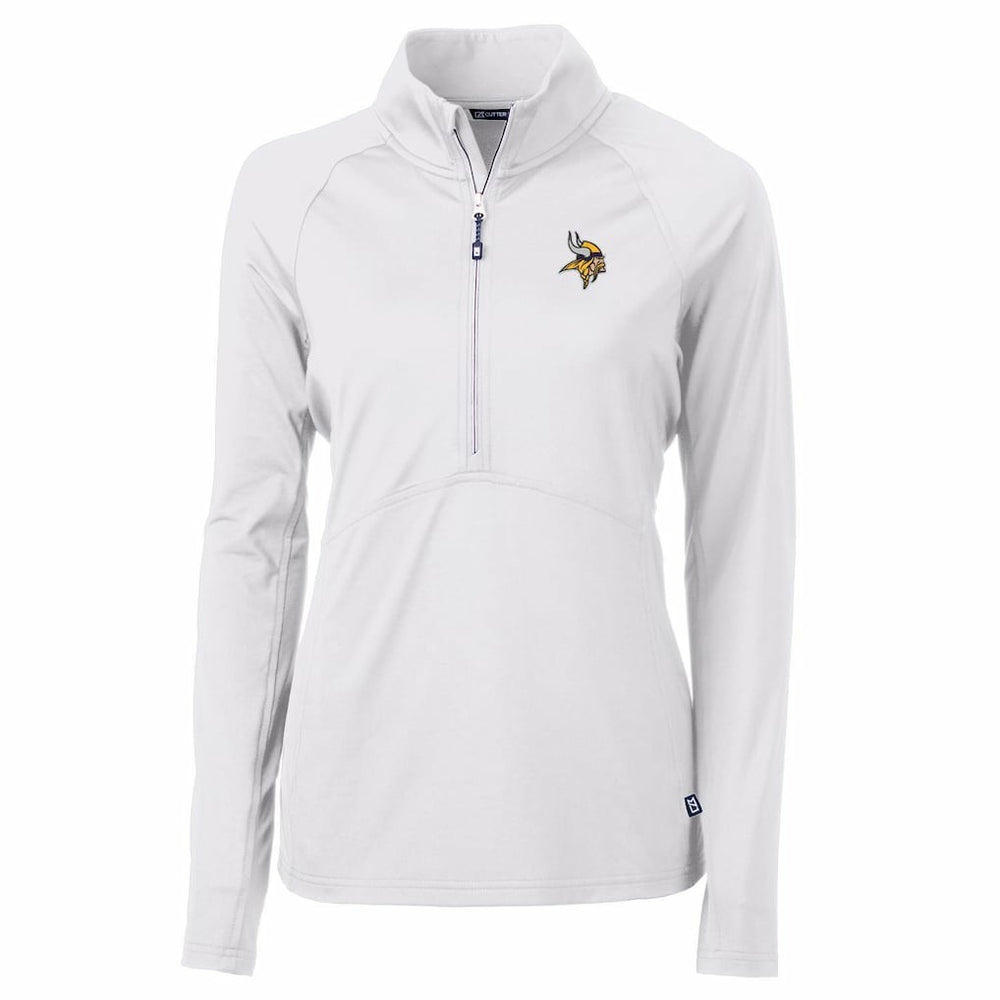 Minnesota Vikings Cutter & Buck Women's Adapt Eco Knit Half-Zip Pullover Jacket | NFL Near me