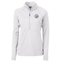 Pittsburgh Steelers Cutter & Buck Women's Adapt Eco Knit Half-Zip Pullover Jacket | NFL Hot