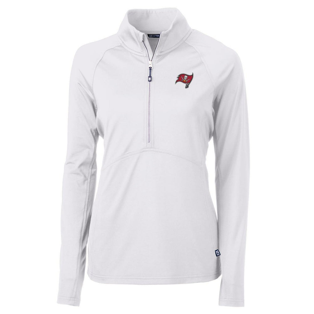 Tampa Bay Buccaneers Cutter & Buck Women's Adapt Eco Knit Half-Zip Pullover Jacket | NFL Sale