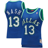 Blue Steve Nash Dallas Mavericks Women's 1998/99 Hardwood Classics Swingman Jersey sale | NBA