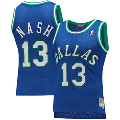 Blue Steve Nash Dallas Mavericks Women's 1998/99 Hardwood Classics Swingman Jersey sale | NBA