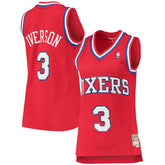Red Allen Iverson Philadelphia 76ers Women's 2002/03 Hardwood Classics Swingman Jersey | NBA