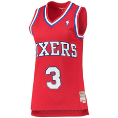 Red Allen Iverson Philadelphia 76ers Women's 2002/03 Hardwood Classics Swingman Jersey | NBA