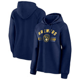 Milwaukee Brewers Fanatics Women's Perfect Play Raglan Pullover Hoodie - MLB Hoodies