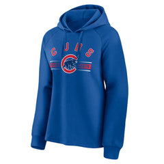 Chicago Cubs Fanatics Women's Perfect Play Raglan Pullover Hoodie - MLB Hoodies