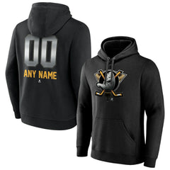 Anaheim Ducks Personalized Midnight Mascot Logo Pullover Hoodie - NHL Hoodies