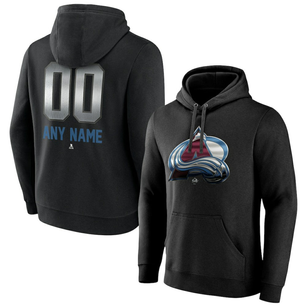 Colorado Avalanche Personalized Midnight Mascot Logo Pullover Hoodie - NHL Hoodies