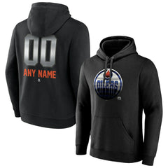 Edmonton Oilers Personalized Midnight Mascot Logo Pullover Hoodie - NHL Hoodies