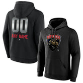 Florida Panthers Personalized Midnight Mascot Logo Pullover Hoodie - NHL Hoodies