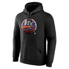New York Islanders Personalized Midnight Mascot Logo Pullover Hoodie - NHL Hoodies