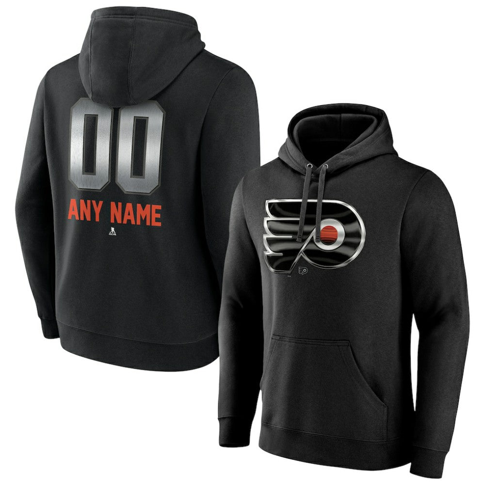 Philadelphia Flyers Personalized Midnight Mascot Logo Pullover Hoodie - NHL Hoodies
