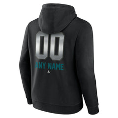 San Jose Sharks Personalized Midnight Mascot Logo Pullover Hoodie - NHL Hoodies