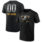 Anaheim Ducks Personalized Midnight Mascot Logo T-Shirt - NHL T-shirts