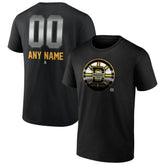 Boston Bruins Personalized Midnight Mascot Logo T-Shirt - NHL T-shirts