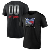 New York Rangers Personalized Midnight Mascot Logo T-Shirt - NHL T-shirts