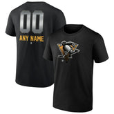 Pittsburgh Penguins Personalized Midnight Mascot Logo T-Shirt - NHL T-shirts
