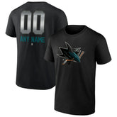 San Jose Sharks Personalized Midnight Mascot Logo T-Shirt - NHL T-shirts