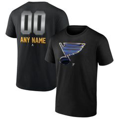 St. Louis Blues Personalized Midnight Mascot Logo T-Shirt - NHL T-shirts