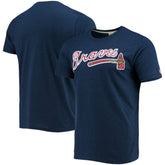 Atlanta Braves Homage Hand-Drawn Logo Tri-Blend T-Shirt - MLB T-shirts