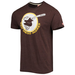 San Diego Padres Homage Hand-Drawn Logo Tri-Blend T-Shirt - MLB T-shirts