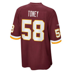 Washington Commanders Shaka Toney Washington Football Team Game Jersey | NFL Hot