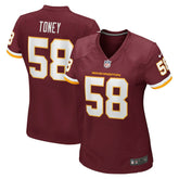 Washington Commanders Shaka Toney Washington Football Team Women's Game Jersey | NFL Online