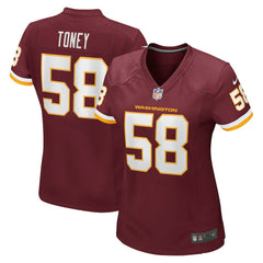 Washington Commanders Shaka Toney Washington Football Team Women's Game Jersey | NFL Online