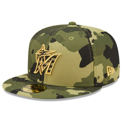 Miami Marlins New Era 2022 Armed Forces Day On-Field 59FIFTY Fitted Hat - MLB Hats