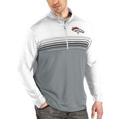 Denver Broncos Antigua Pace Quarter-Zip Pullover Jacket | NFL Outlet