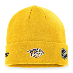 Nashville Predators Fanatics Authentic Pro Rink Cuffed Knit Hat - NHL Hats