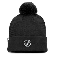 Chicago Blackhawks Fanatics Women's Authentic Pro Road Cuffed Knit Hat with Pom - NHL Hats