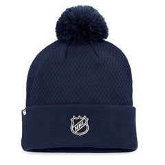 Nashville Predators Fanatics Women's Authentic Pro Road Cuffed Knit Hat with Pom - NHL Hats