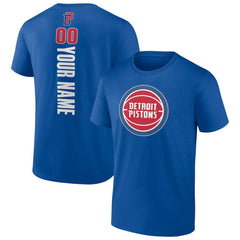 Blue Detroit Pistons Personalized Playmaker Team T-Shirt sale | NBA