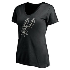 Black San Antonio Spurs Women's Personalized Playmaker Team V-Neck T-Shirt | NBA